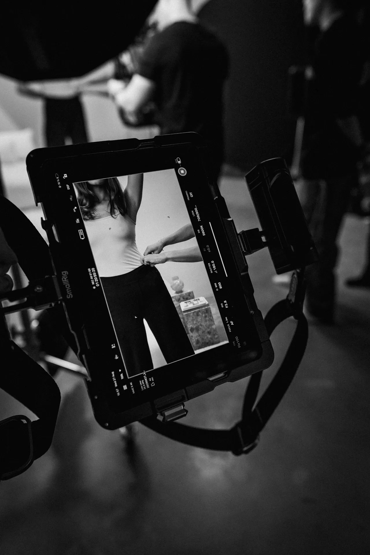 Monitor fashion shoot