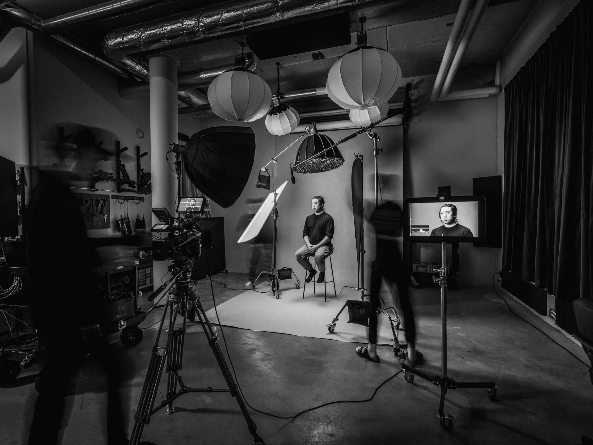 Porträttsession med motion blur